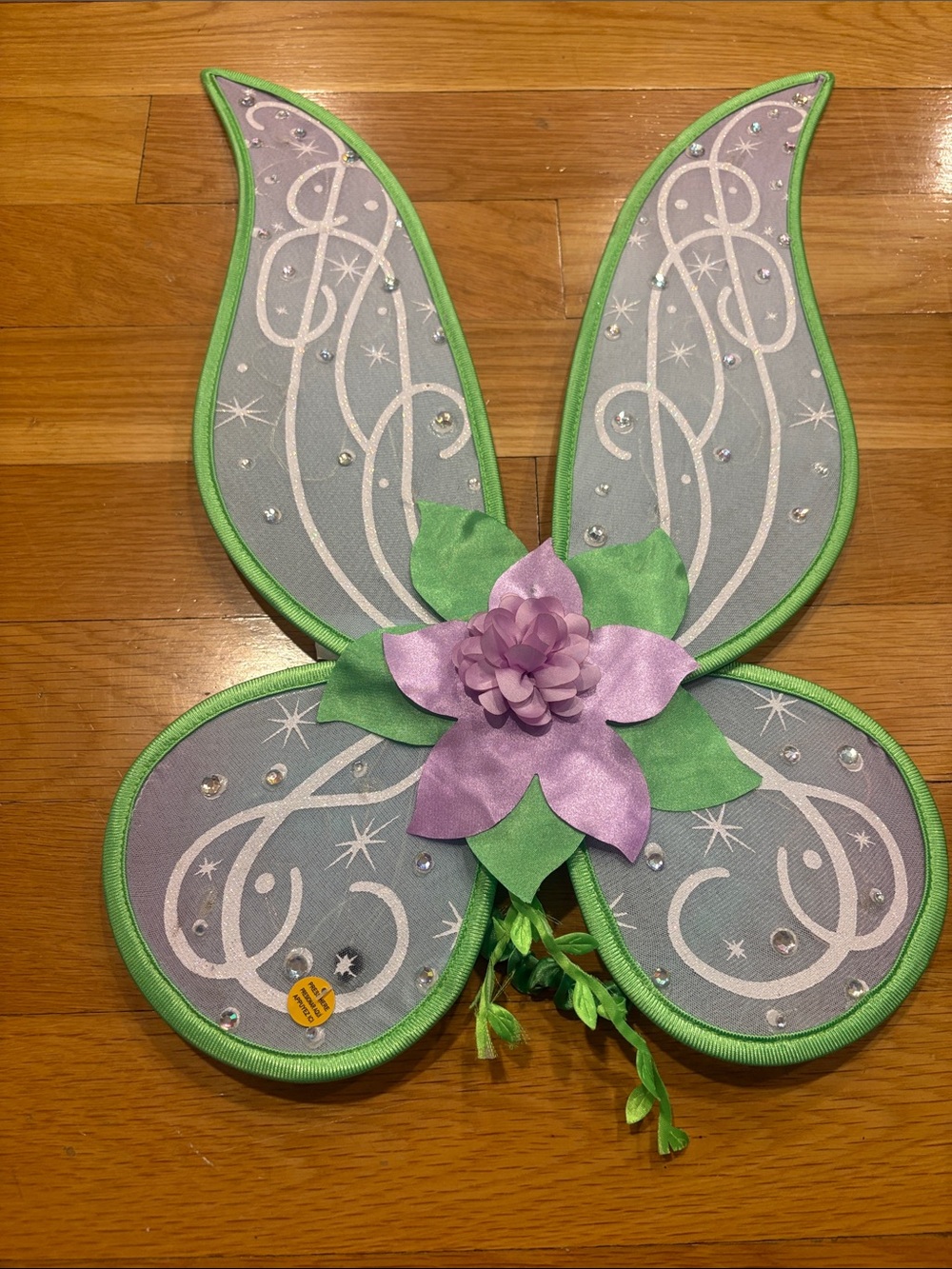 Disney Fairy Wings - Purple, Green and Silver Sparkle